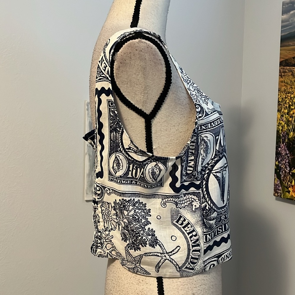 NWT Nicole Miller Artelier Crop Top - Picture 8 of 11